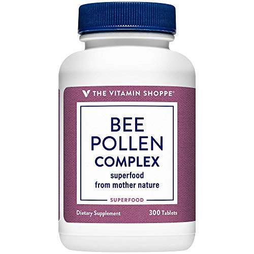 The Vitamin Shoppe Bee Pollen Complex 1,000MG, Superfood with Bee
