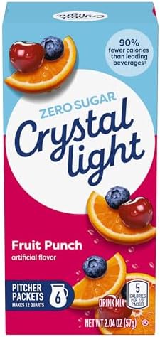 Crystal Light Powdered Drink Mix, 72 Pitcher Pkts, Fruit Punch