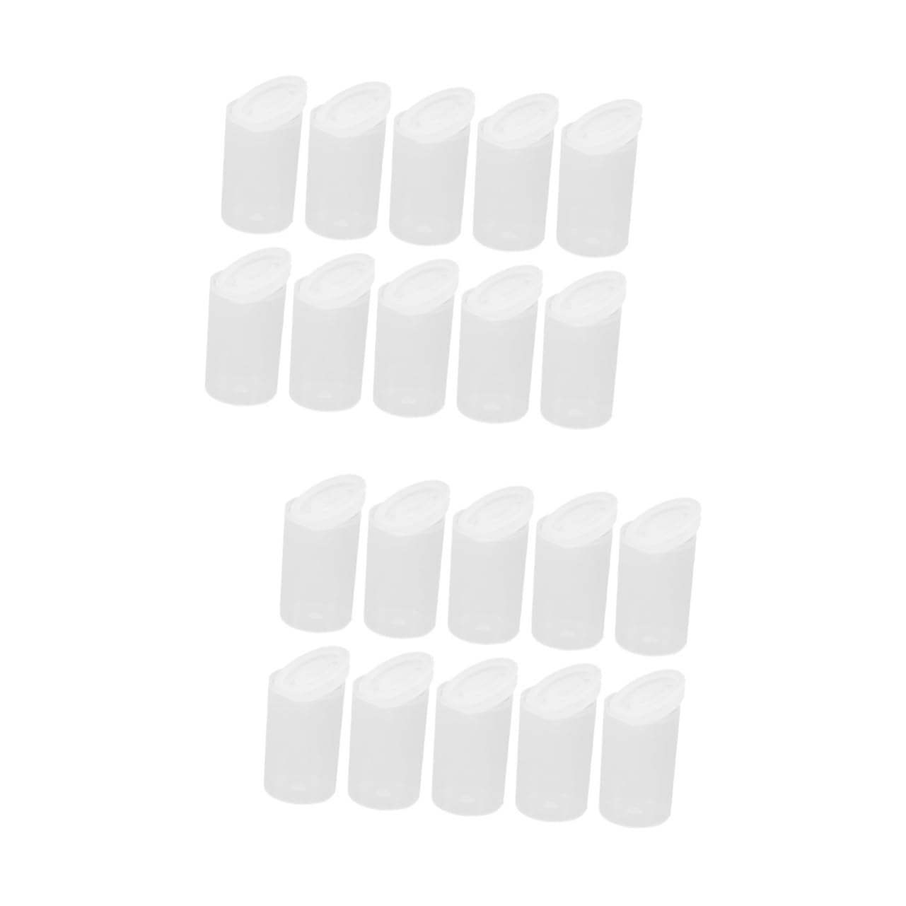 OSOLADY 2sets Film Storage Case Plastic Film Canister Lids for Travel Outdoor and Hiking 30pcs*2
