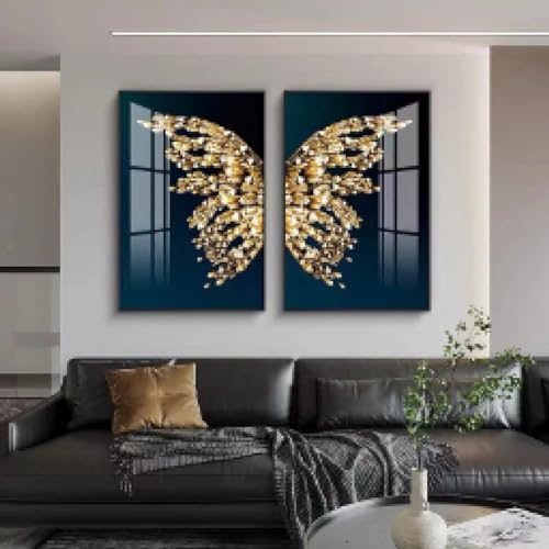 Impression sur toile papillon et affiche murale 35x50cm de salon sans cadre