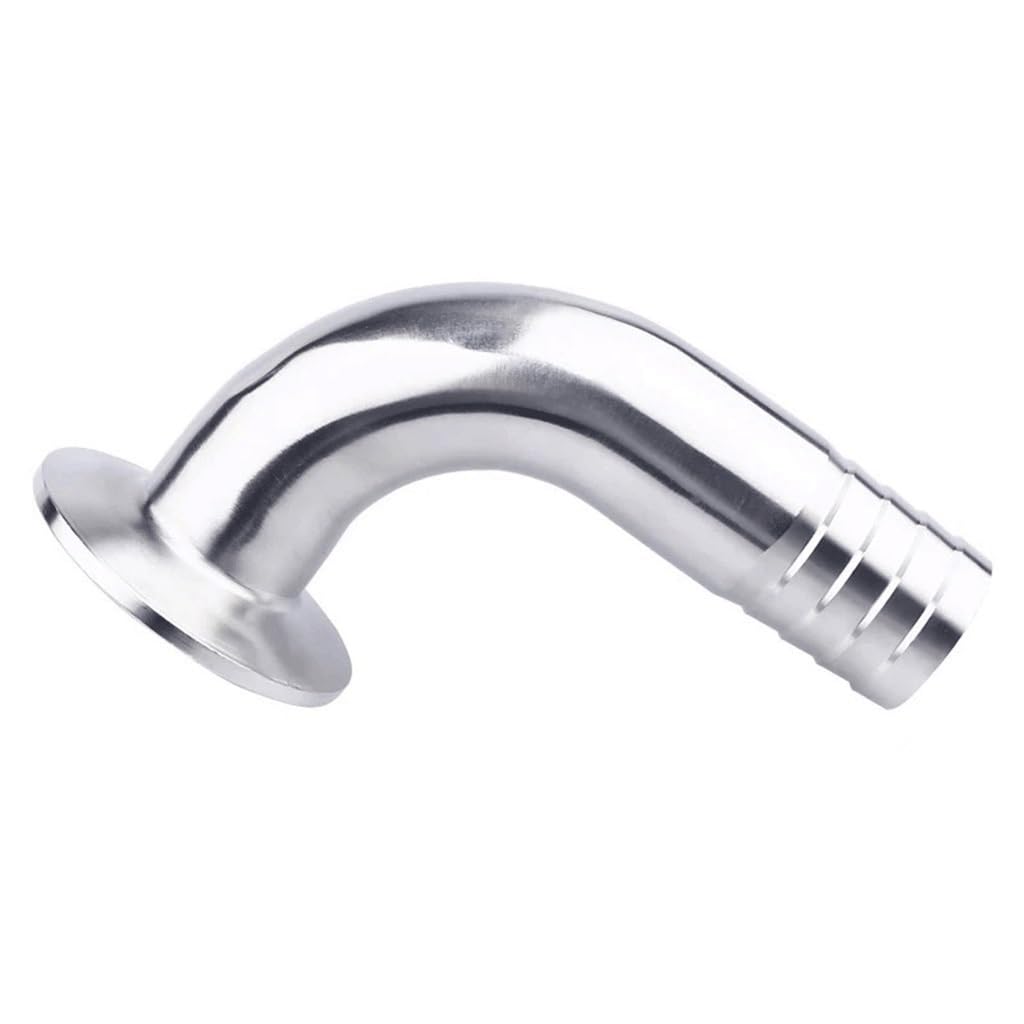 Złącze węża z kolcami, Łącznik do rur sanitarnych SS304 Tri Clamp Kolanko 90 stopni, wiele rozmiarów(89mm x ferrule106)