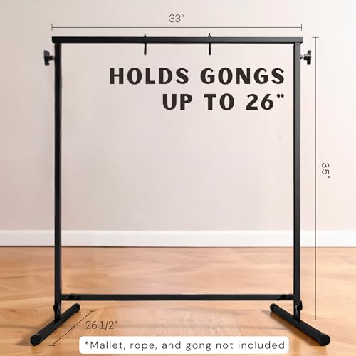 image for The Gong Shop Metal Gong Stand – Holds Gongs up to 26