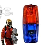 赤青 LED ショルダー警告灯、ショルダー クリップ ライト | 防水安全点滅クリップランプ | 視認性の高いショルダークリップライト