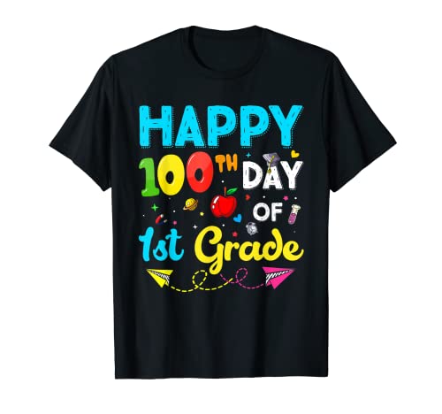 100 Days Of 1st Grade First Grade Funny 100th Day Of School T-Shirt