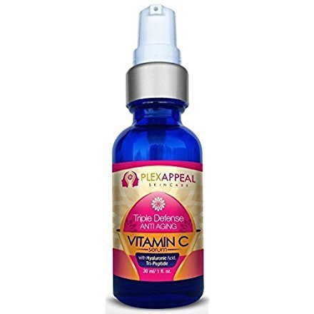 PlexAppeal Organic Wrinkle Reducing Vitamin C Serum - 30 ml (1 fl. oz.)