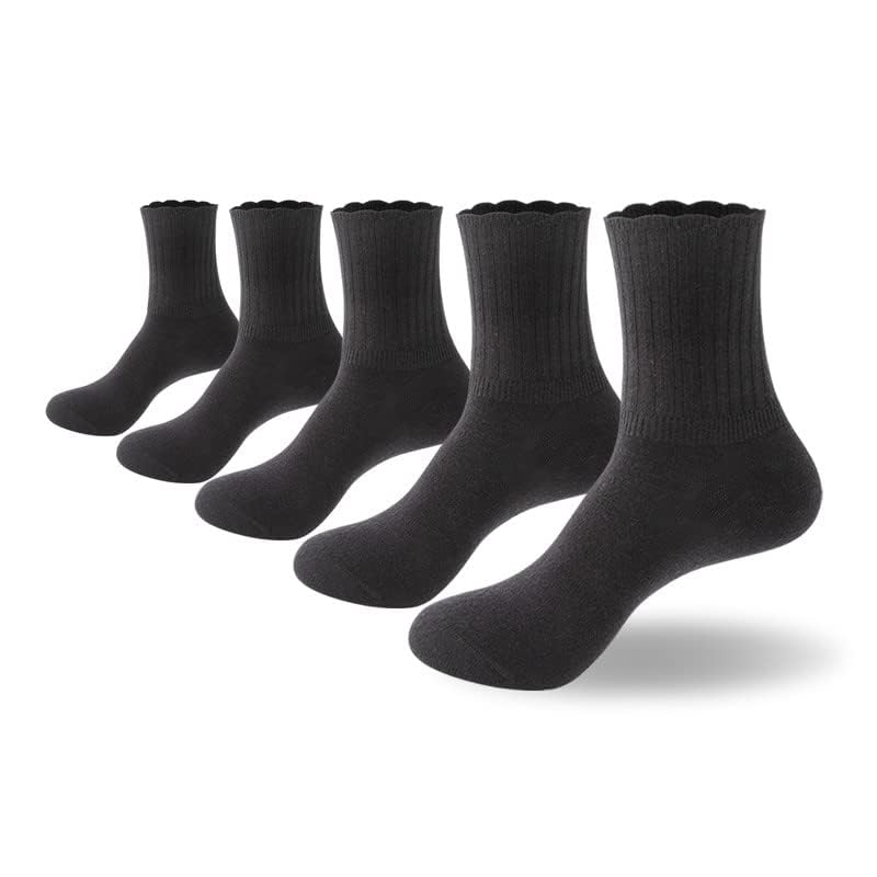 Image of PADFOM Women Thin Cashmere Socks, Soft Socks Women Above Crew Socks 5 Pairs Size 5-9