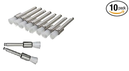 NMD Dental Prophy Brush Thin Soft Surgical Plier (10pcs/pk,Stainless Steel, Nylon)