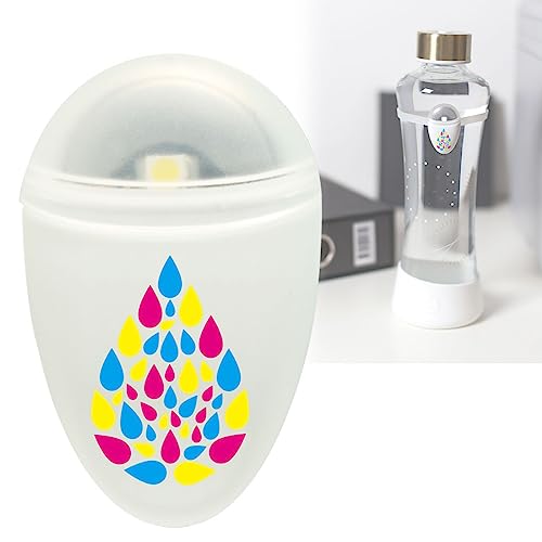 水分補給 リマインダー 熱中症対策 うるおん 【水分補給のタイミングを光でお知らせ】 自動 マイボトル 脱水症対策 (ホワイト)のサムネイル