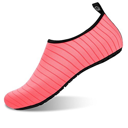 LANSEYAOJI Zapatos de Agua Escarpines Mujer Hombres Niños Verano Descalzos Zapatos de Playa Calcetines de Aqua Unisex para la Playa Natación Buceo Surf Snorkel Piscina Yoga Aqua Deportivos