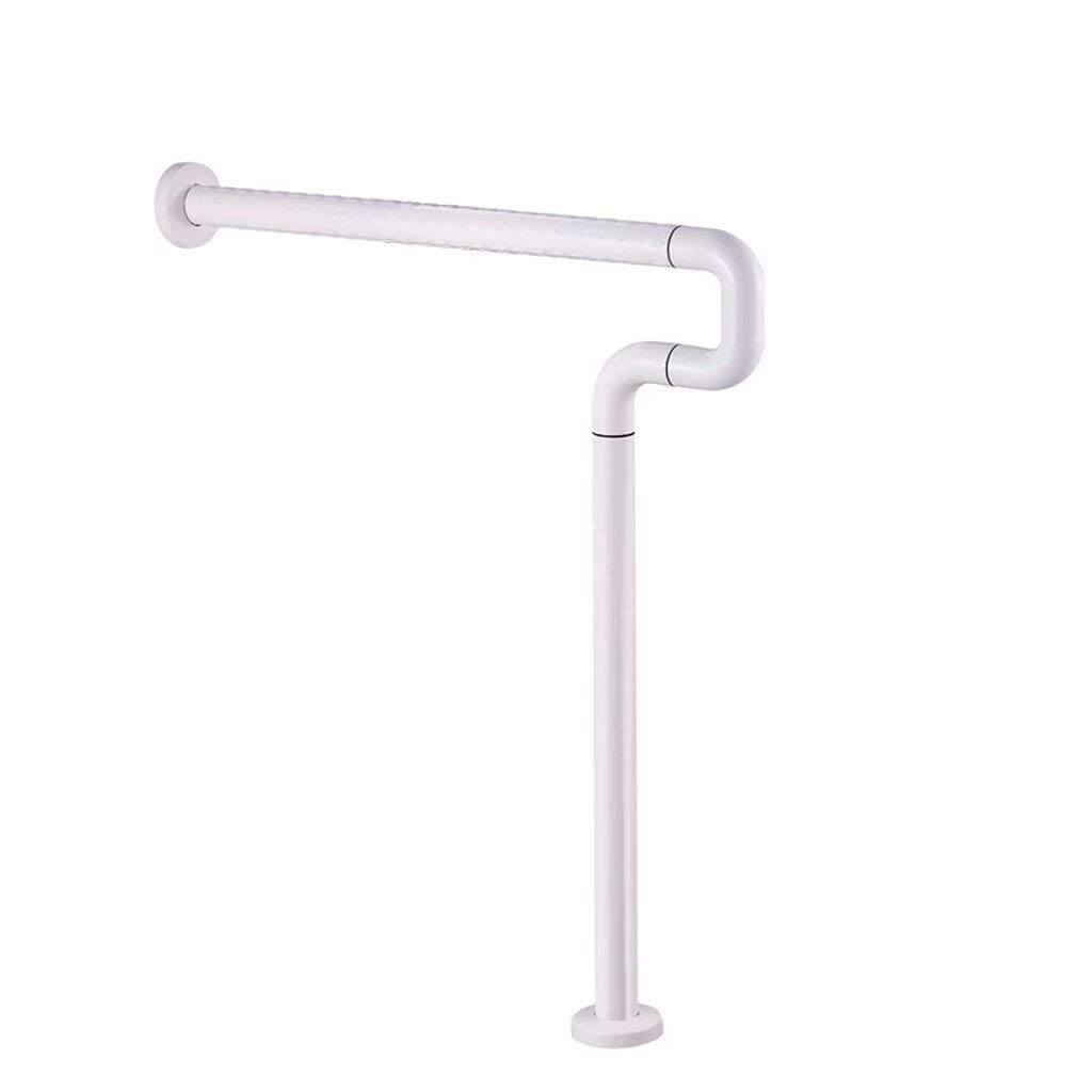 Ringhiera per WC a forma di U, supporto per sedile del bagno per folle speciali a casa e in hotel (acciaio inox) per anziani, disabili, giallo, 60 x 70 cm (giallo 60 x 70 cm)