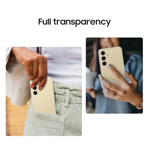 Image of SAMSUNG Galaxy S24 Clear Phone Case, Protective Cover with Slim and Sleek Design, US Version, GP-FPS921SAATW, Transparent