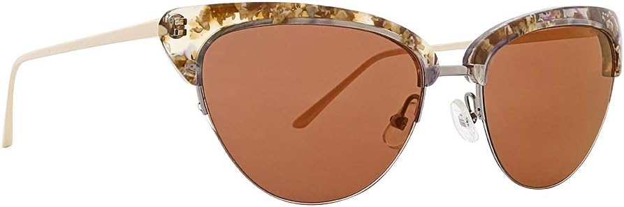 Janae Women's Cateye Acetate and Metal Sunglasses, Rose - 55 x 18 x 135 mm