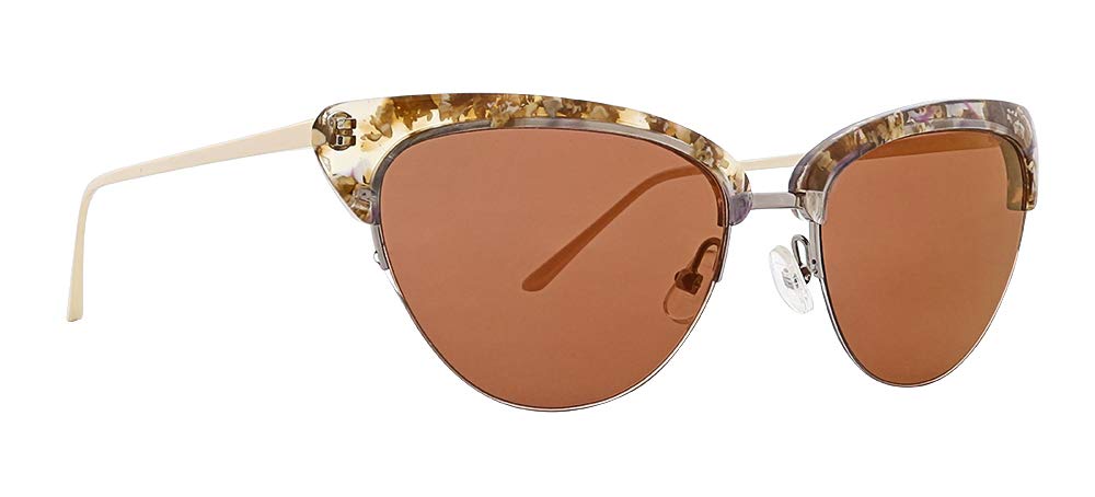 Janae Women's Cateye Acetate and Metal Sunglasses, Rose - 55 x 18 x 135 mm