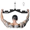 LAT Pull Down Bar with 6 Ergonomic Handles, Neutral Grip LAT Pulldown Attachments for Whole Back Training, Wide Grip LAT Pulldown Bars for Home Gym Cable