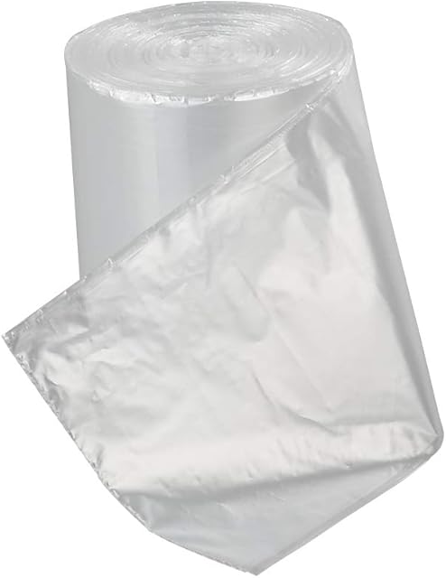 Cadineer Clear Bin Liners Bags, Plastic Kitchen Trash Bag, 100 Bags (20 L)