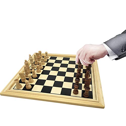 Deluxe 7 in 1 Board Game Set - Chess Set, Checkers, Backgammon, Dominoes, Playing Cards, Poker Dices and Cribbage - by KAILE
