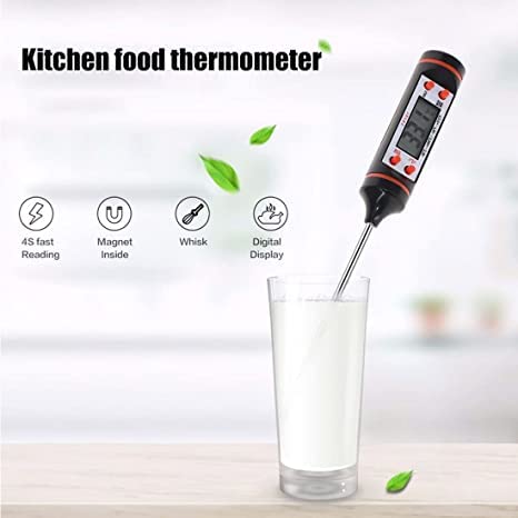 Image of Dr. Care Stainless Steel Digital LCD Cooking Food Meat Probe Kitchen BBQ Thermometer Temperature Test Pen| Instant Read, Pack Of 1