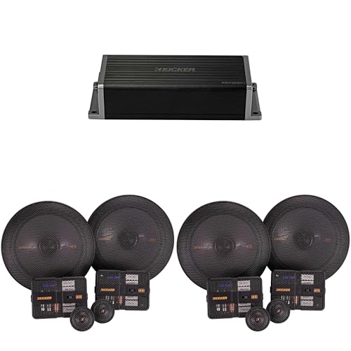Kicker 47KEY2004 4-Channel DSP Smart Amp w/ (2) 51KSS6704 6.75