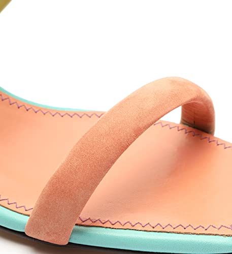 Arezzo Women's Lenny Mid Sandal, Multicolor, Size 9.5 #TOP4