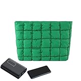 Bolso de Gran Capacidad para Mujer, Bolso de Acolchado, diseño de Color sólido, Espacioso Interior con múltiples Compartimentos, Ideal para Mujeres y niñas, para el hogar, cosméticos, Gafas de