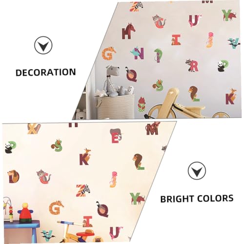 Vinilos Decorativos de Alfabeto con Animales Cartoon miniatura 7