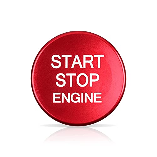 Image of Car Engine Start Stop Button Cover Sticker Decal Push to Start Ignition Button Trim fits for Alfa Romeo Giulia 952 Stelvio 949 2016-2026 Accessories