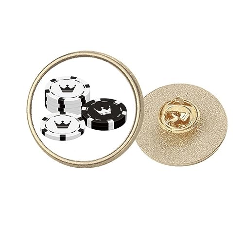 Broche ronde couronne dorée M, l'ustensile de jeu aux finitions soignées