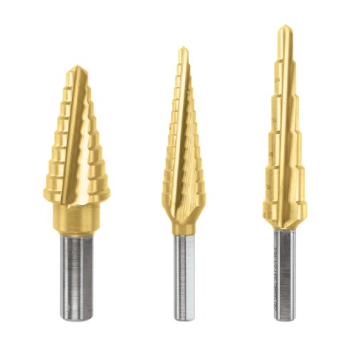 Top Rated BOSCH SDT30 3-Piece Titanium-Coated Step Drill Bit Set