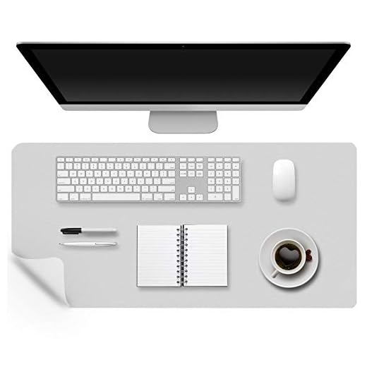 GothicBride Office Desk Pad, Anti-Slip Desk Writing Mat, PU Leather Mouse Pad for Computers, Dual-Sided Laptop Waterproof Desk Blotter for Office and Home
