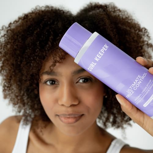 Image of Curl Keeper Ultimate Frizz Control Liquid Styler for Curly Hair - Anti Frizz Hydrabond Humidity Shield Gel for Waves, Rings and Coils, Lightweight Water Based Defrizzing Styling Product, 12oz /355ml