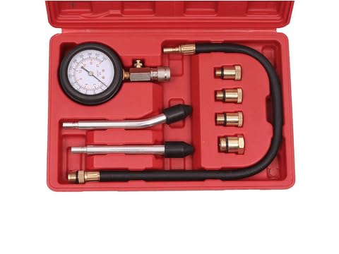 Aftermarket ATRHS-A0031R Cylinder Pressure Vacuum Gauge Kit Fit Intended for Car Truck Motorcycle Marine ATV UTV Snowmobile