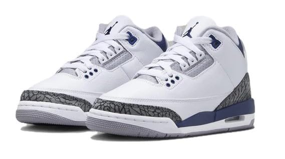 Jordan Big Kid's 3 Retro White/Midnight Navy (DM0967 140) - 4
