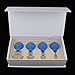 Fityle 4 x Glass Silicone Massage Vacuum Cupping Cups Set Kit for Body Face Leg Arm Back Shoulder