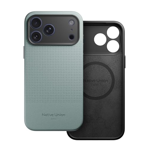 Image of Native Union Active Case - MagSafe Compatible with Built-in Magnets - Rugged Design - Recycled Materials - Ultra-Durable Drop Protection up to 10ft / 3m for iPhone 17 Pro Max (Slate Green)