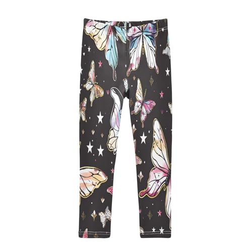 Toddler Girls Leggings Printed Yoga Pants Leggings Star Butterfly for Kids