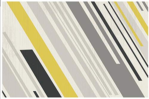 Tapis rectangulaire épaisseur 5mm en polyester pour chambre moderne