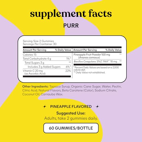 image for Lemme Purr Vaginal Probiotic Gummies for Women - Balanced pH, Healthy 