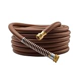 Guitrees Garden Hose 75FT x 5/8', Heavy Duty Rubber Hose, Water Hose with Five...