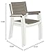 Keter Harmony Stackable Patio Chairs Set of 2 for Indoor and Outdoor Dining and Entertaining