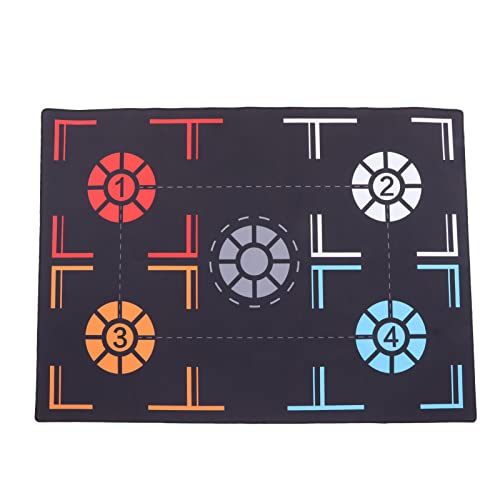 Basketball Footstep Training Mat, Non Slip Regular Training System Blanket, Dribble Silent Sports Auxiliary Props, Agility Footstep Training Mat, Training Pace Ball ControlEquipmet