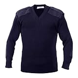 Rothco Acrylic V-Neck Sweater, Navy, Large