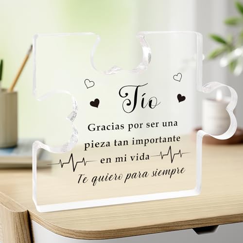 Regalo Tio Regalos para Mi Tio Acrilico Puzzle Placa Tio Regalos De Piezas De Rompecabezas Regalos para Tio Cumpleaños Regalo De Tía Regalo Tio Cumpleaños Regalo Cumpleaños Tio Regalo Tio Navidad