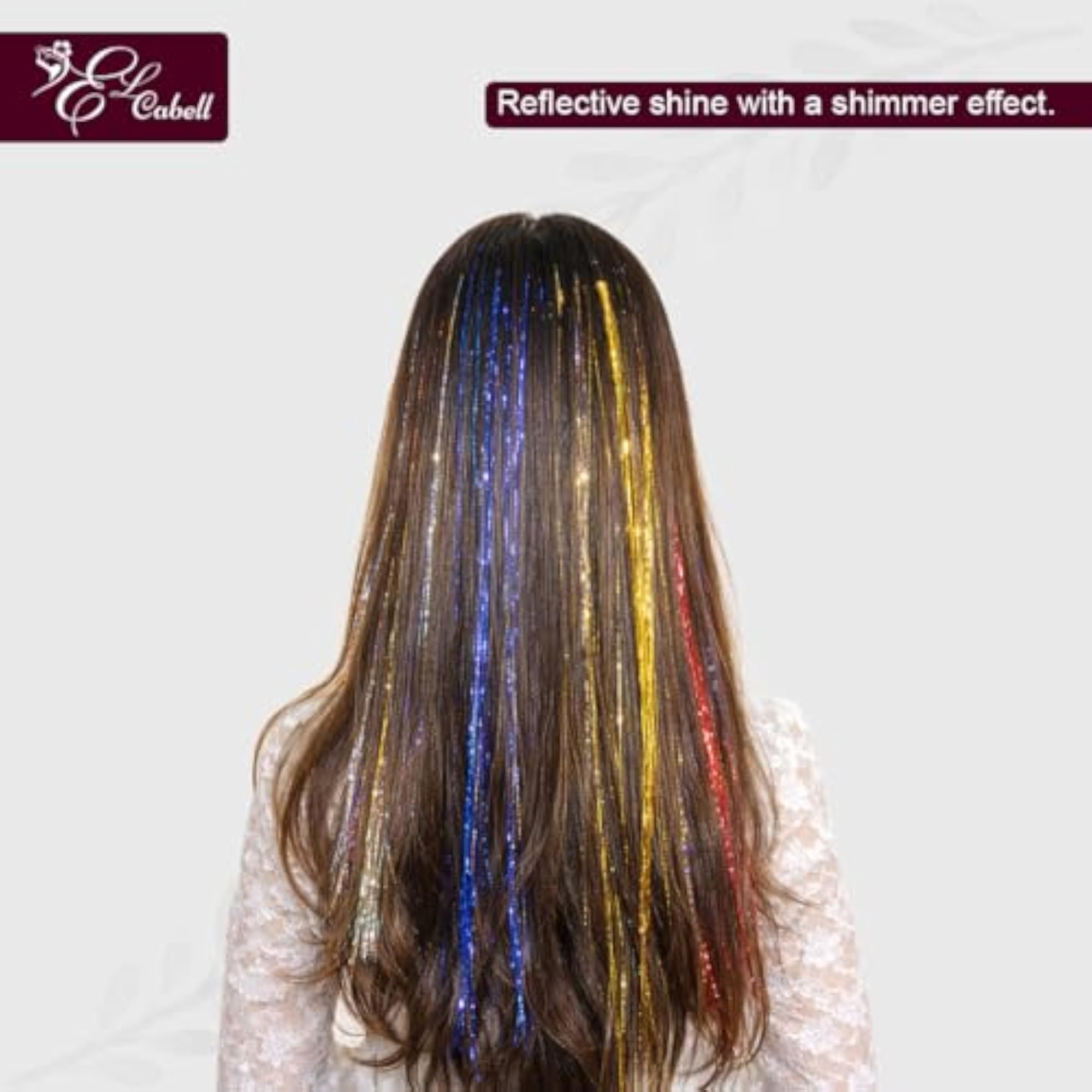 Hair Tinsel Glitter Strands for Women, 100 Strands