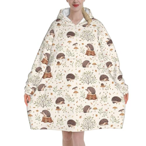 Sweat-shirt couverture à capuche : flanelle surdimensionnée et chaude pour vos soirées cocooning