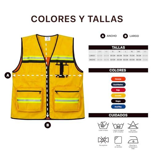Chalecos brigadistas de colores 24 Imagen adicional