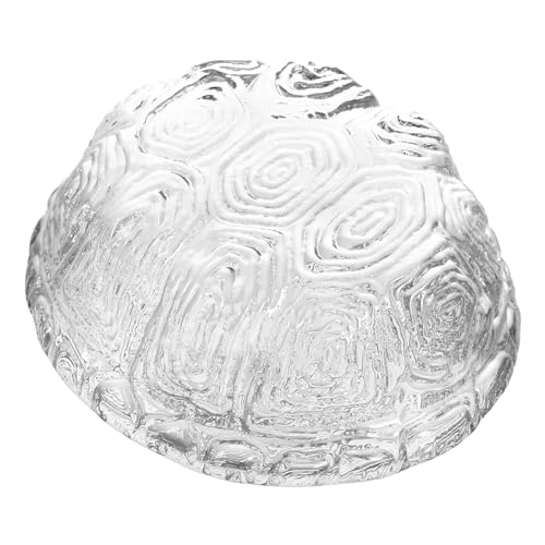 Frcolor 文鎮 ガラス 亀 貝殻 文鎮 クリア 亀 置物 中国 書道 文鎮 筆 ホルダー 絵を描く 筆 休息 プレス用 紙