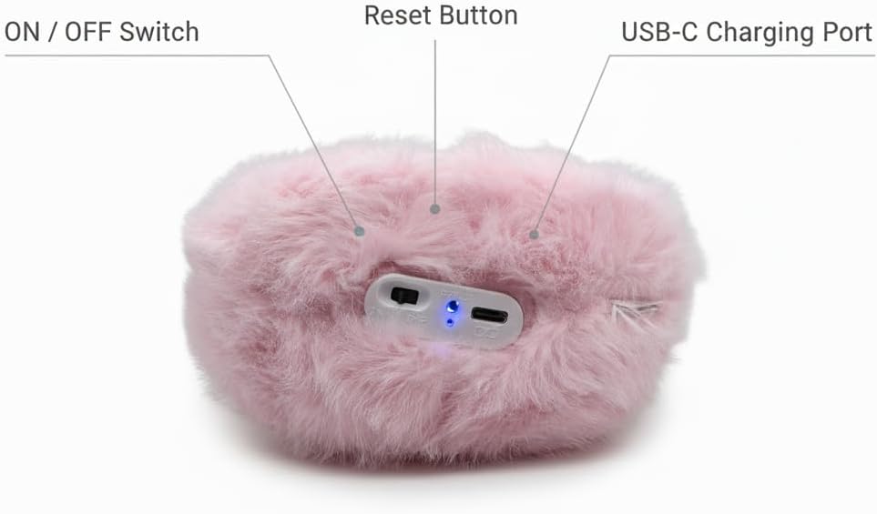 WonkyBuddy Bunny, AI Interactive Plush Companion, Smart Stuffed Animal, Emotional LCD Display, Customizable Voice