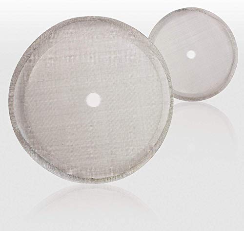 French Press Filters 12 OZ -Miuly Universal Replacement Reusable Stainless Steel 3 Cup (350 ml) Mesh Fits Most Coffee Presses,Set of 2