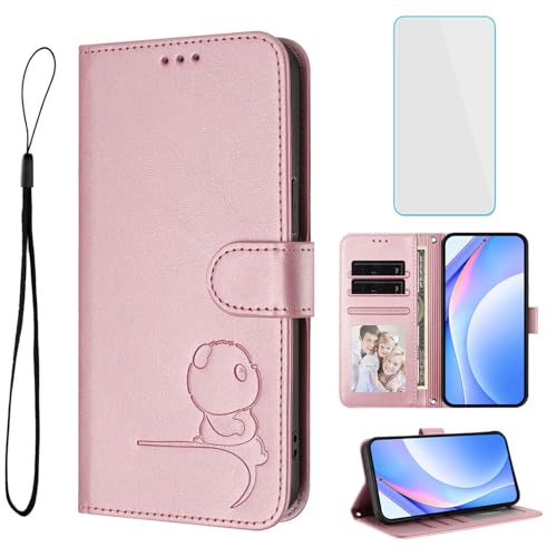 Coque Samsung S26 Ultra en cuir premium anti-RFID avec finition panda fine