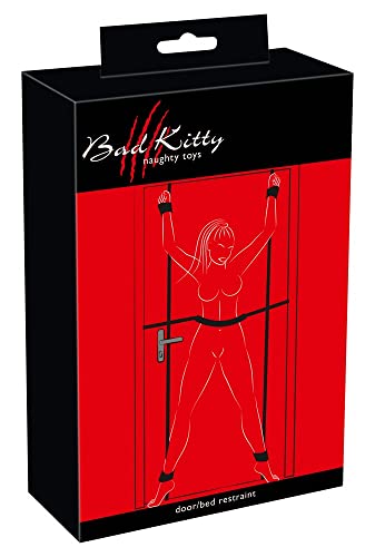 Bad Kitty retenues de porte et de lit noir en taille unique pour votre chambre